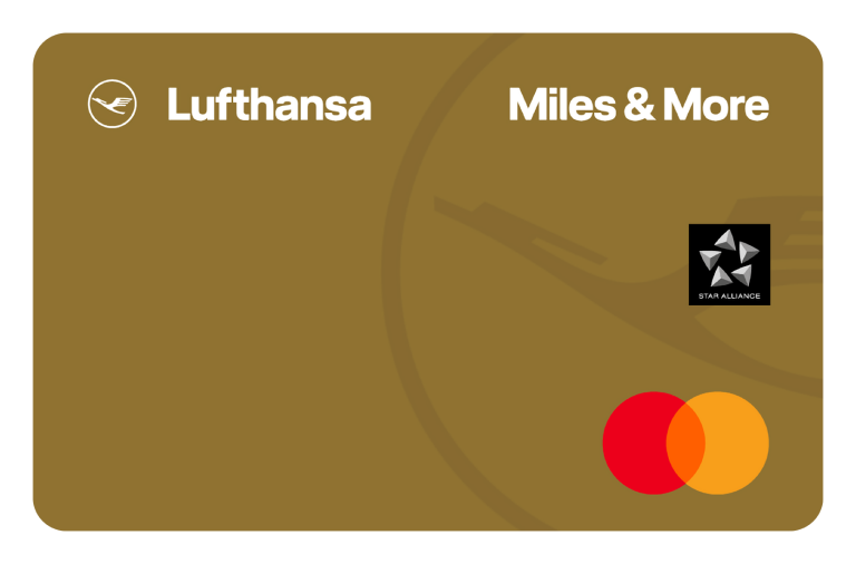 Offizielles Produktmotiv der Miles and More Gold Credit Card